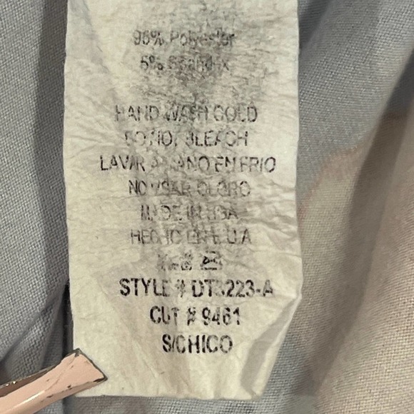 CES FEMME‎ RAGLAN SHORT SLEEVE CREW NECK FLOWY FLORAL DRESS BLUE MULTI SMALL EUC - Picture 12 of 12